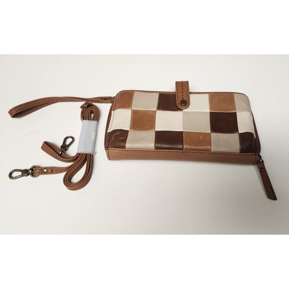 Thesak Melrose Tob Patch Vintate Finished Leather Crossbody Bag-Crossbody Wallet - Picture 8 of 16